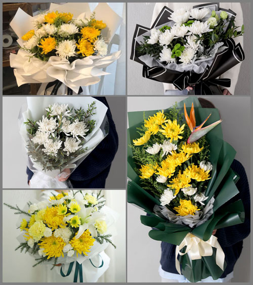 贵州黔南州都匀市毛尖镇双堡村白事花束代送